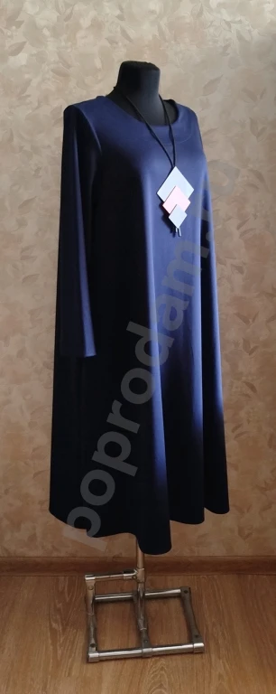 Платье трапеция трикотажное 52 54 размер Италия