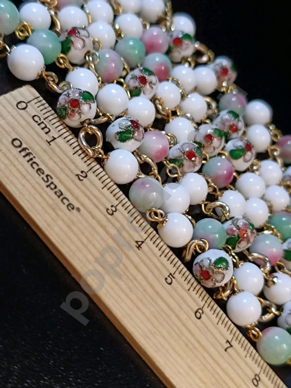 Длинные Бусы Цепочка 1метр 40см. Клуазоне. Italia Independent.