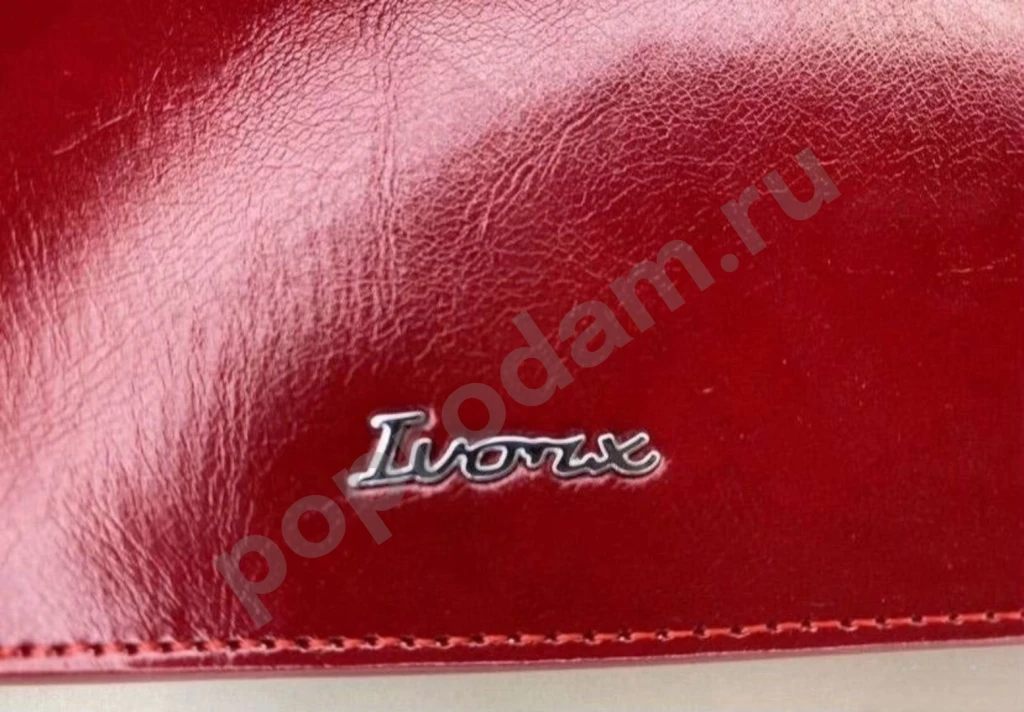 Женский кошелек бордовый красный Ivorx