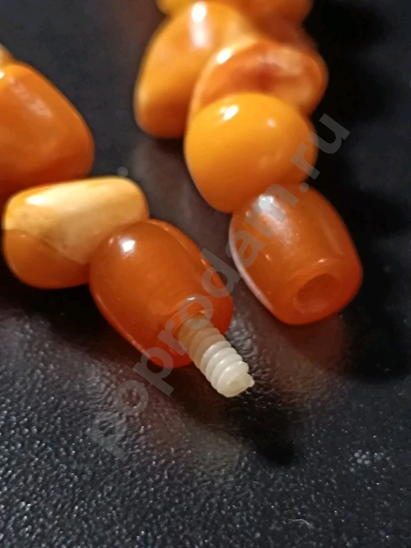 Бусы. Натуральный Янтарь Желток. Винтаж.