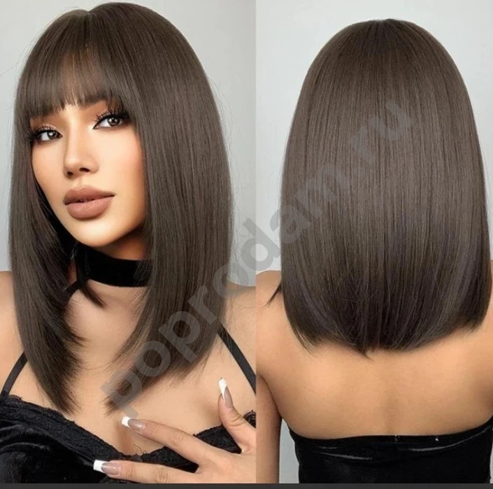 Парик коричневый новый