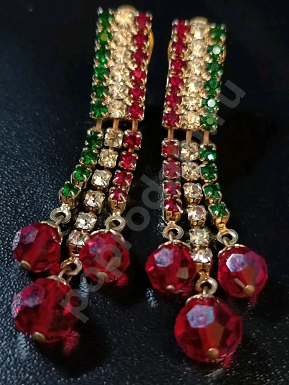 Комплект. Чехия. Jablonex. Винтаж. Стекло.