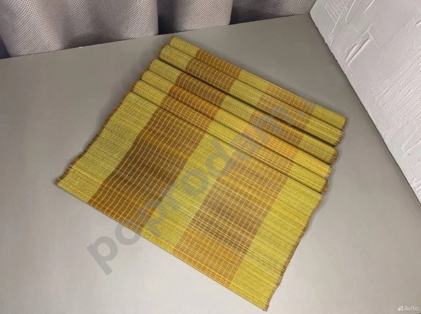 Бамбуковые салфетки желтые 6 шт 30х40