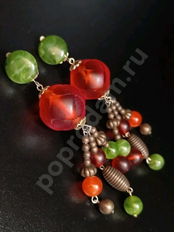 Крупные Клипсы. Винтаж.