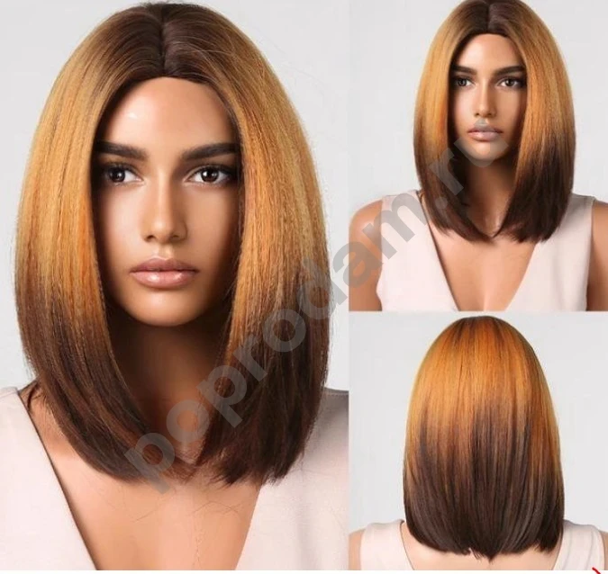 Парик оранжевый новый