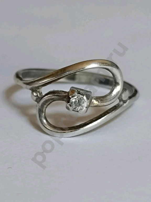 Кольцо. Серебро 925 пробы. Винтаж. Размер 19.
