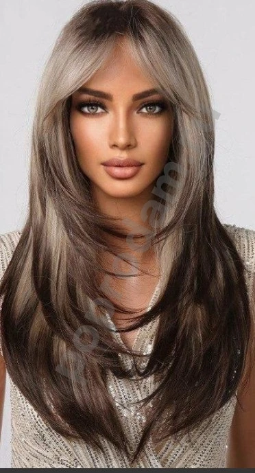 Парик прямой блонд новый