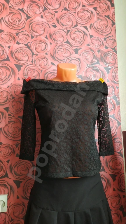 Кофточка гипюравая Vero Moda, чёрного цвета, размер M.