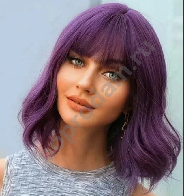 Парик фиолетовый новый