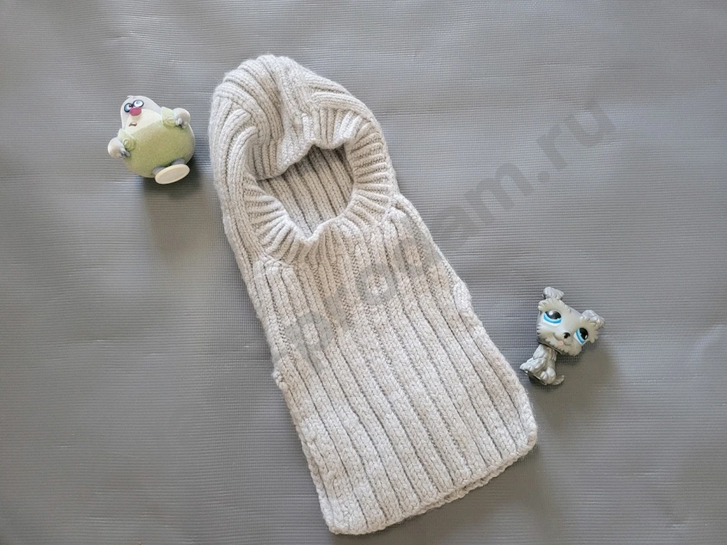 Шапка шлем балаклава для новорожденных от 0 до года