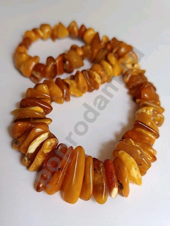 Бусы. Натуральный Янтарь Желток. Винтаж.