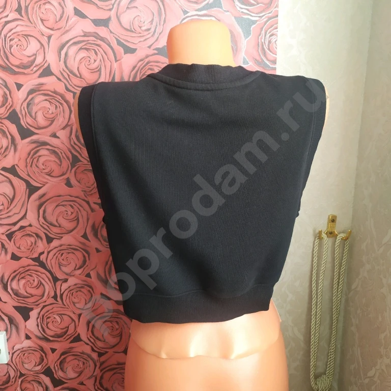 Жилетка S безрукавка H&M топ хлопок Турция