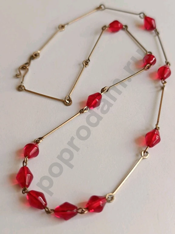 Колье. Винтаж 40-ые. Стекло.