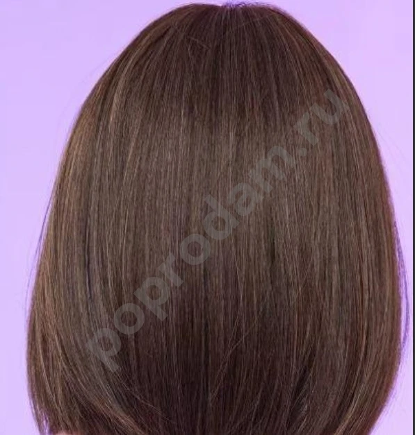 Парик каре с фиолетовой челкой Новый