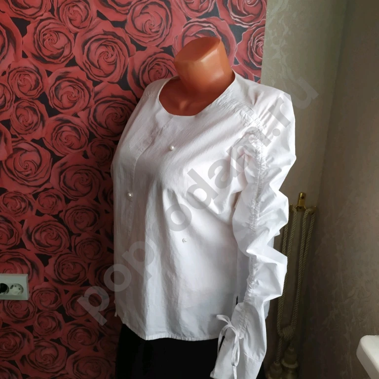 Блузка белая Koton Турция хлопок размер S 42 44