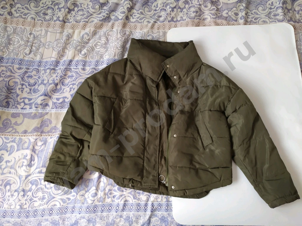 Куртка женская зелёная Размер 50 52