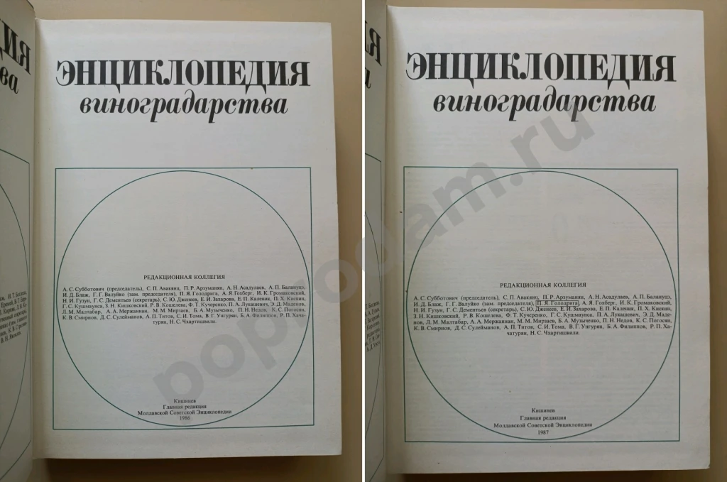 Энциклопедия виноградарства