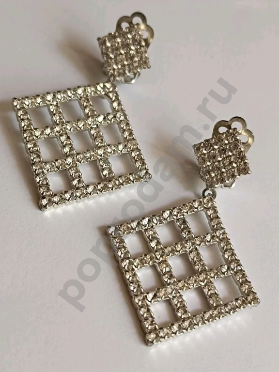 Крупные Клипсы. Стекло.