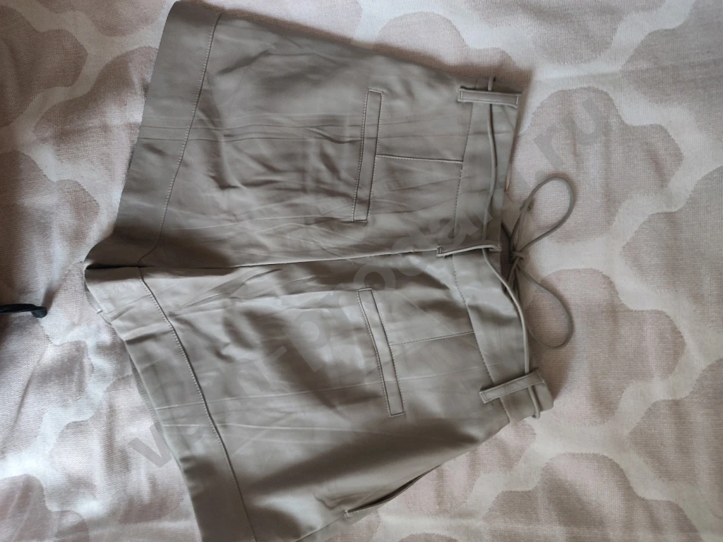 Шорты из искусственной кожи с ремнем Lime