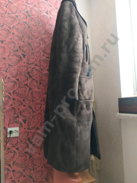 Мужская дубленка натуральный мех р 58 60