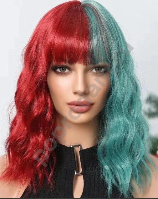 Парик разноцветный новый