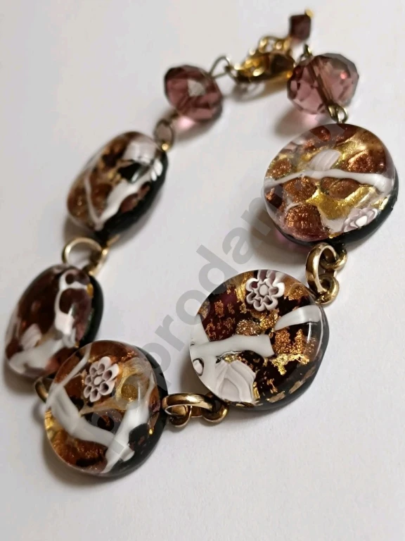 Браслет. Italia. Маркировка. Муранское Стекло.