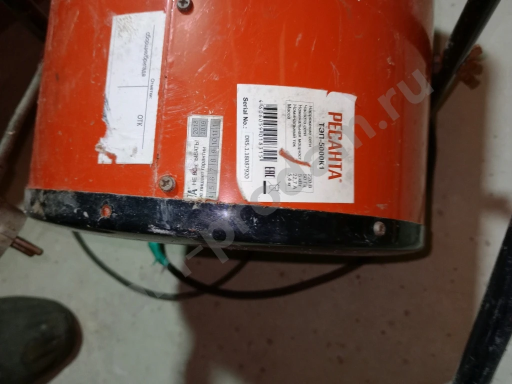 Пушки тепловые электрические