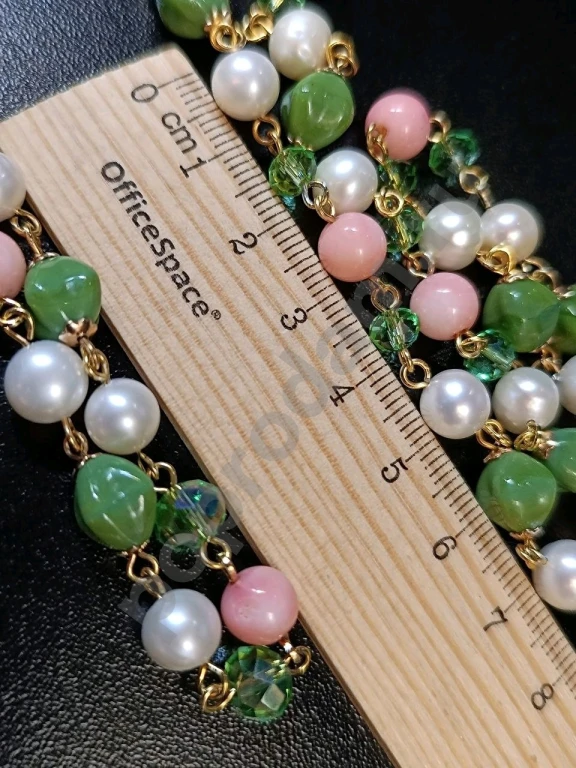 Комплект. Бусы Цепочка и Браслет. Italia Independent. Натуральный Жемчуг, Коралл.