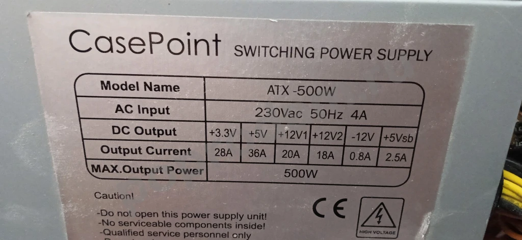 Блок питания 500w