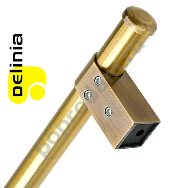 Delinia Новый крепеж + заглyшки для кухонного рейлинга (Бронза)