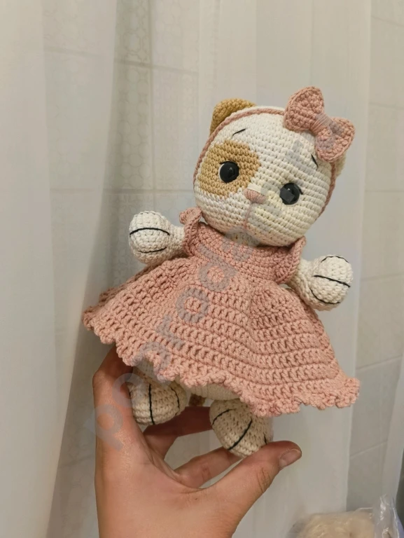 Вязанные игрушки/кошечка