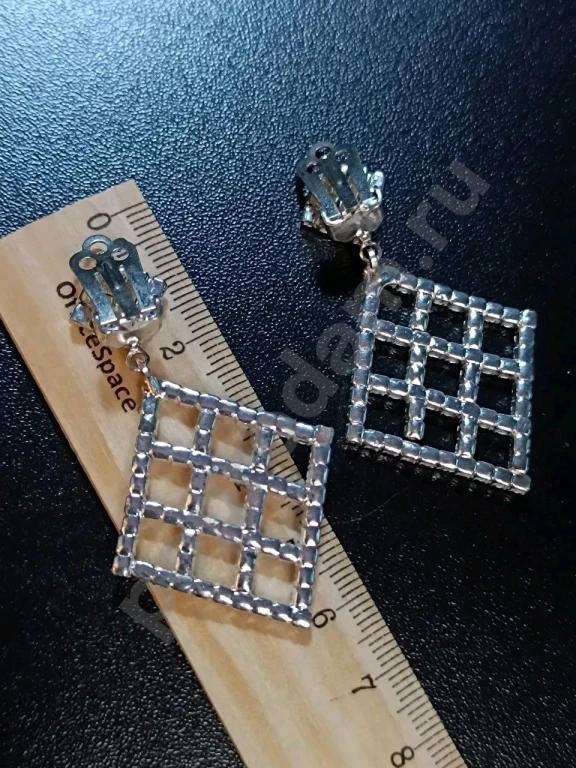 Крупные Клипсы. Стекло.