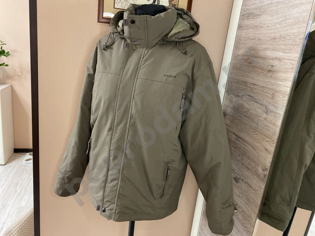 Зимняя мужская куртка пуховик пух перо M 46-48 хаки