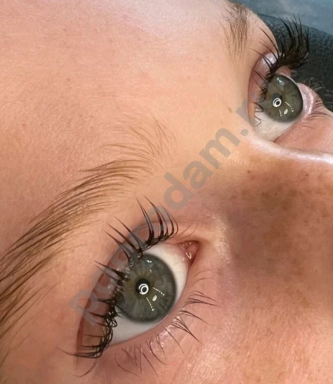 Ламинирование окрашивание ботокс ресниц бровей