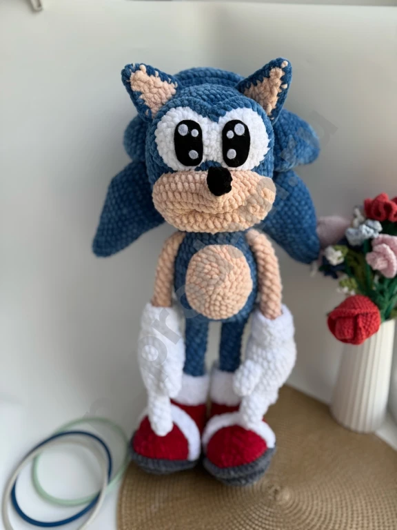 Вязаные игрушки / Соник