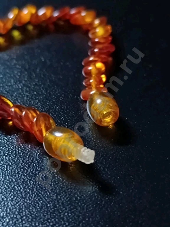 Бусы. Винтаж СССР. Натуральный Янтарь.