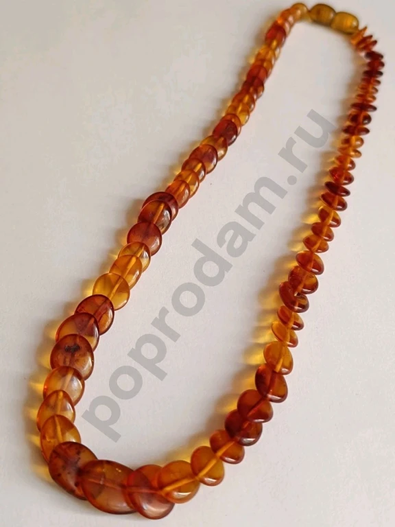 Бусы. Винтаж СССР. Натуральный Янтарь.