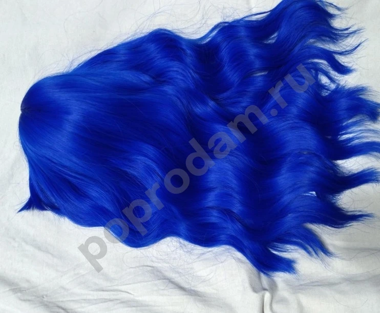 Парик синий каре новый