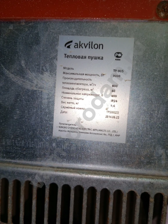 Пушки тепловые электрические