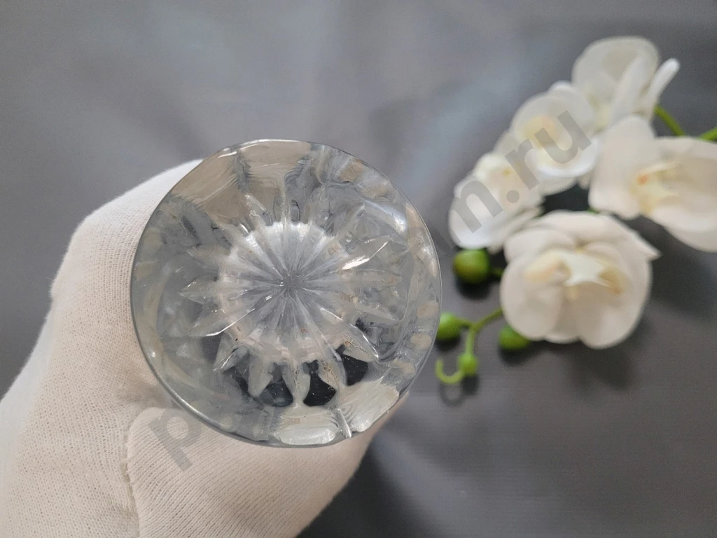 Хрустальная Ваза для цветов Винтаж СССР 18см