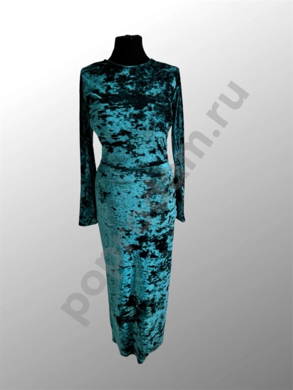 Бархатное платье бирюзовое Lov2Lov