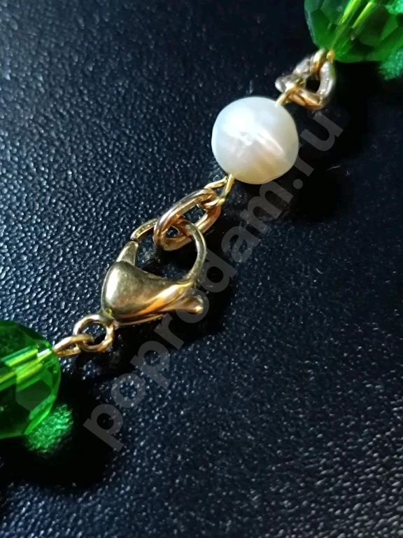 Длинные Бусы Цепочка. 1метр 40см. Italia Independent. Натуральный Жемчуг, Камень.