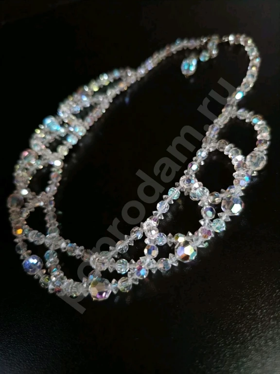 Колье. Винтаж. Стекло АБ. Родная сборка!