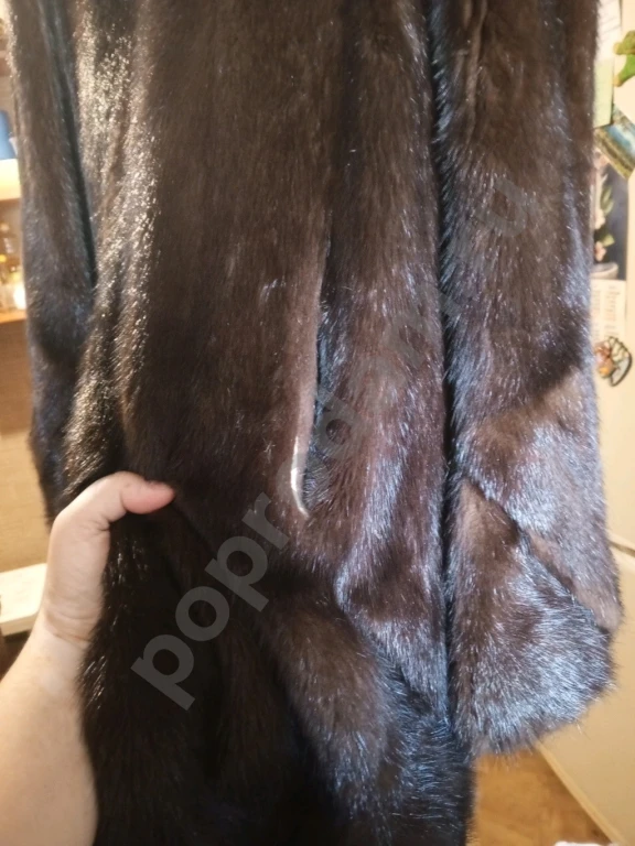Шуба норковая,цельная.