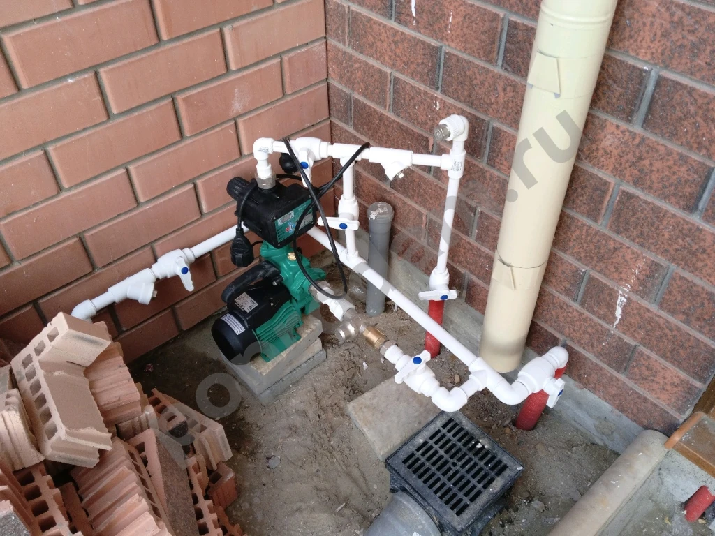 Монтаж отопления воды и канализации