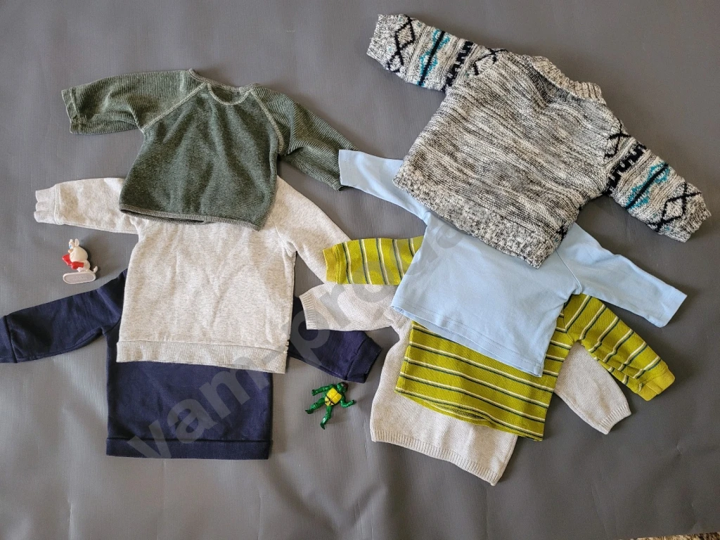 Пакет брендовой одежды для мальчика кофты 68 H&M