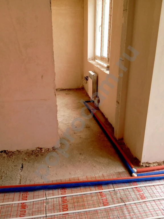 Монтаж отопления воды и канализации