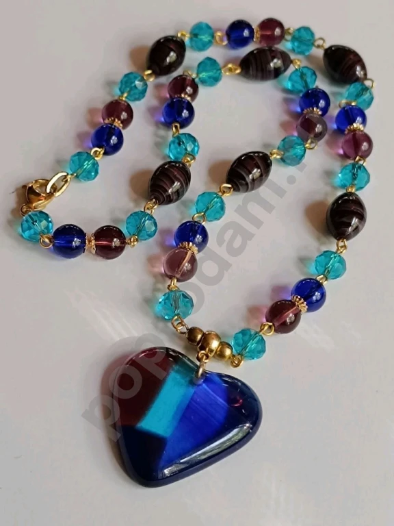 Бусы Цепочка с Подвеской. Italia Independent. Стекло.