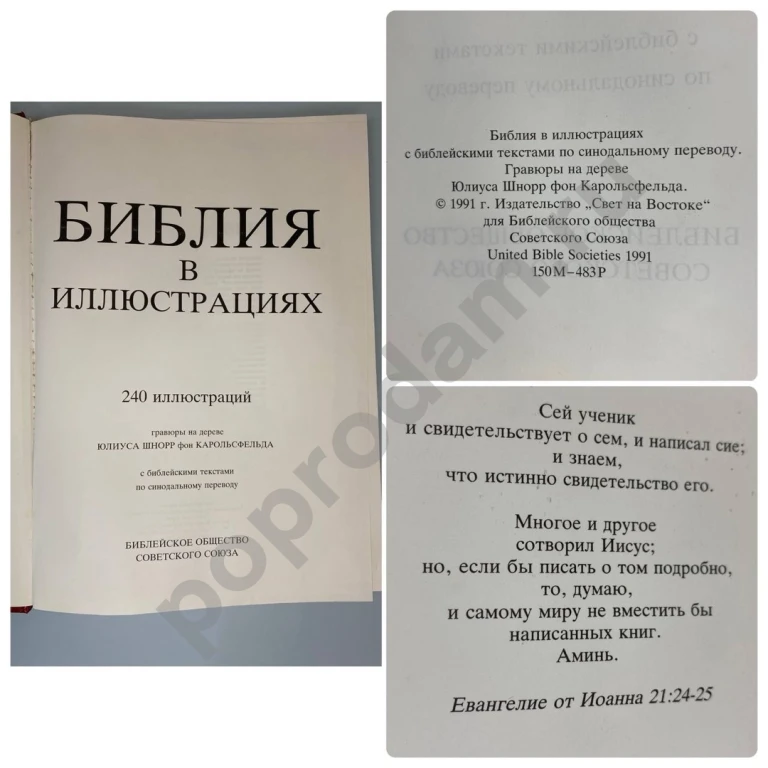 Библия в иллюстрациях Карольсфельд 1991