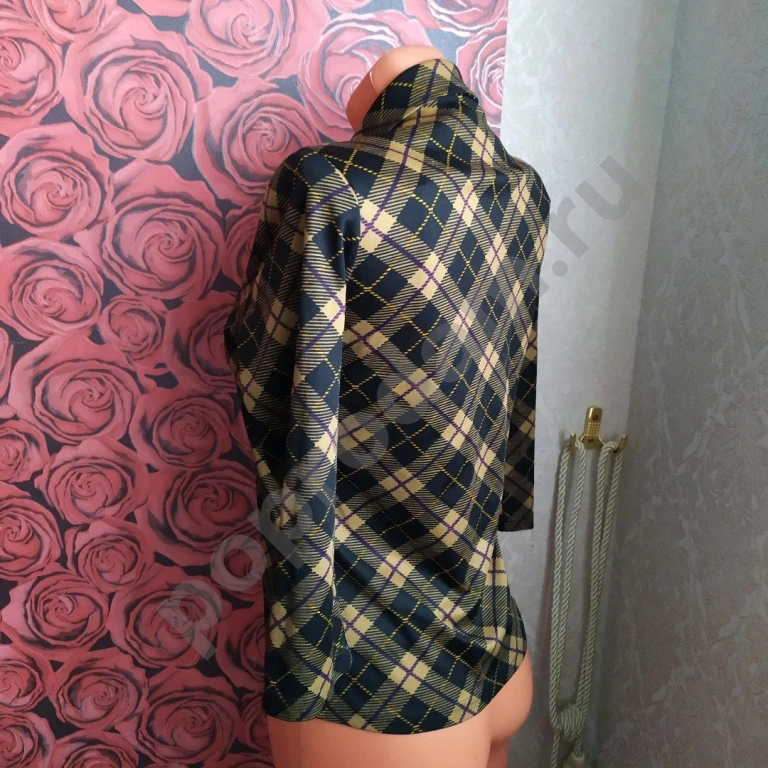 Рубашка Mexx блуза женская размер M L 46 коричневая Рукав три четверти Приталенная